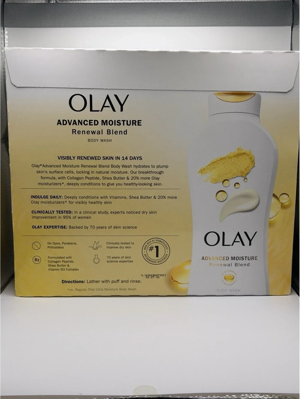 Olay Advanced Moisture Renewal Blend Body Wash, 23.6 Ounce (Pack of 3)